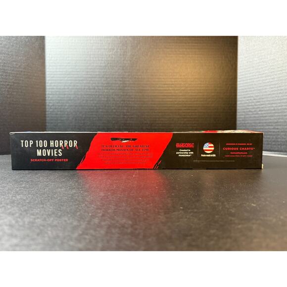 Curious Charts Official Fangoria Horror Movie Scratch Off Poster Top 100 *READ - Picture 4 of 8